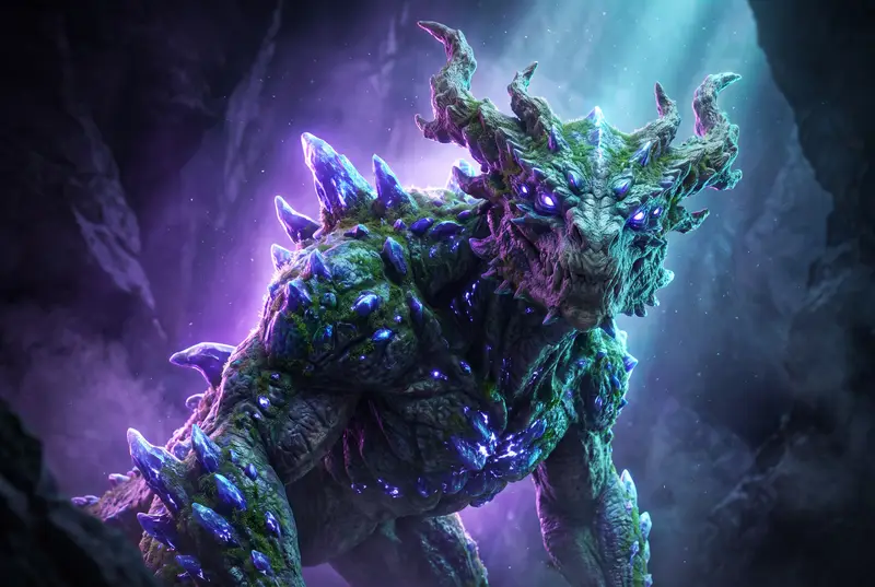 Criatura de VFX con detalle cinematográfico