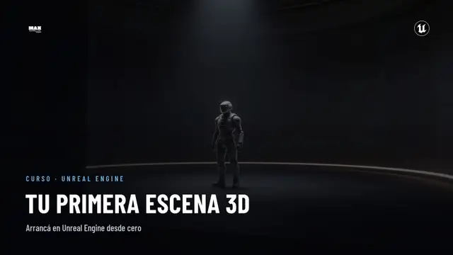 Portada de Tu primera escena 3D en Unreal Engine