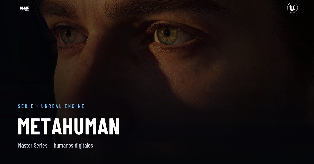 Character art hiperreal para cine y videojuegos — personaje MetaHuman en Unreal Engine