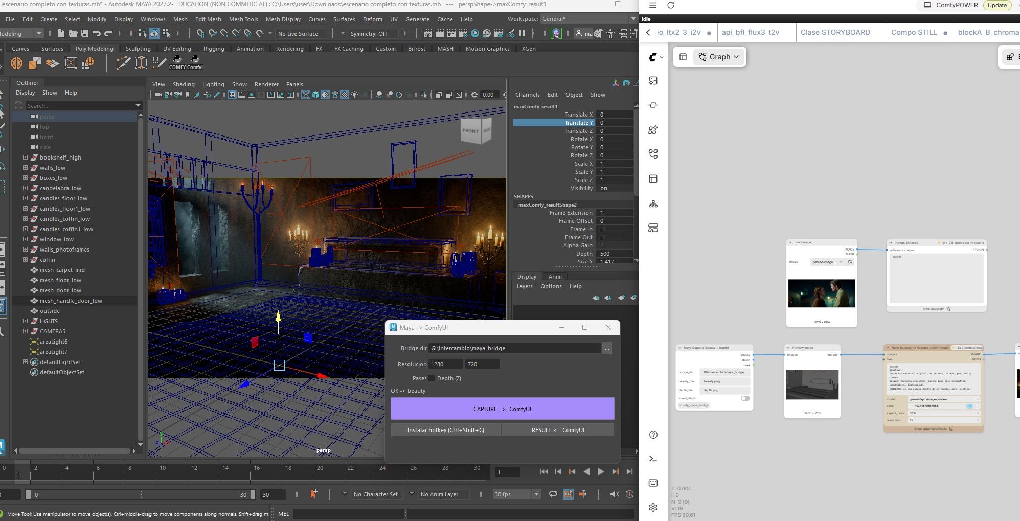 Reprogramado: Workshop: Maya + ComfyUI — Render Tradicional Estilizado con IA Nodal — resultado 11