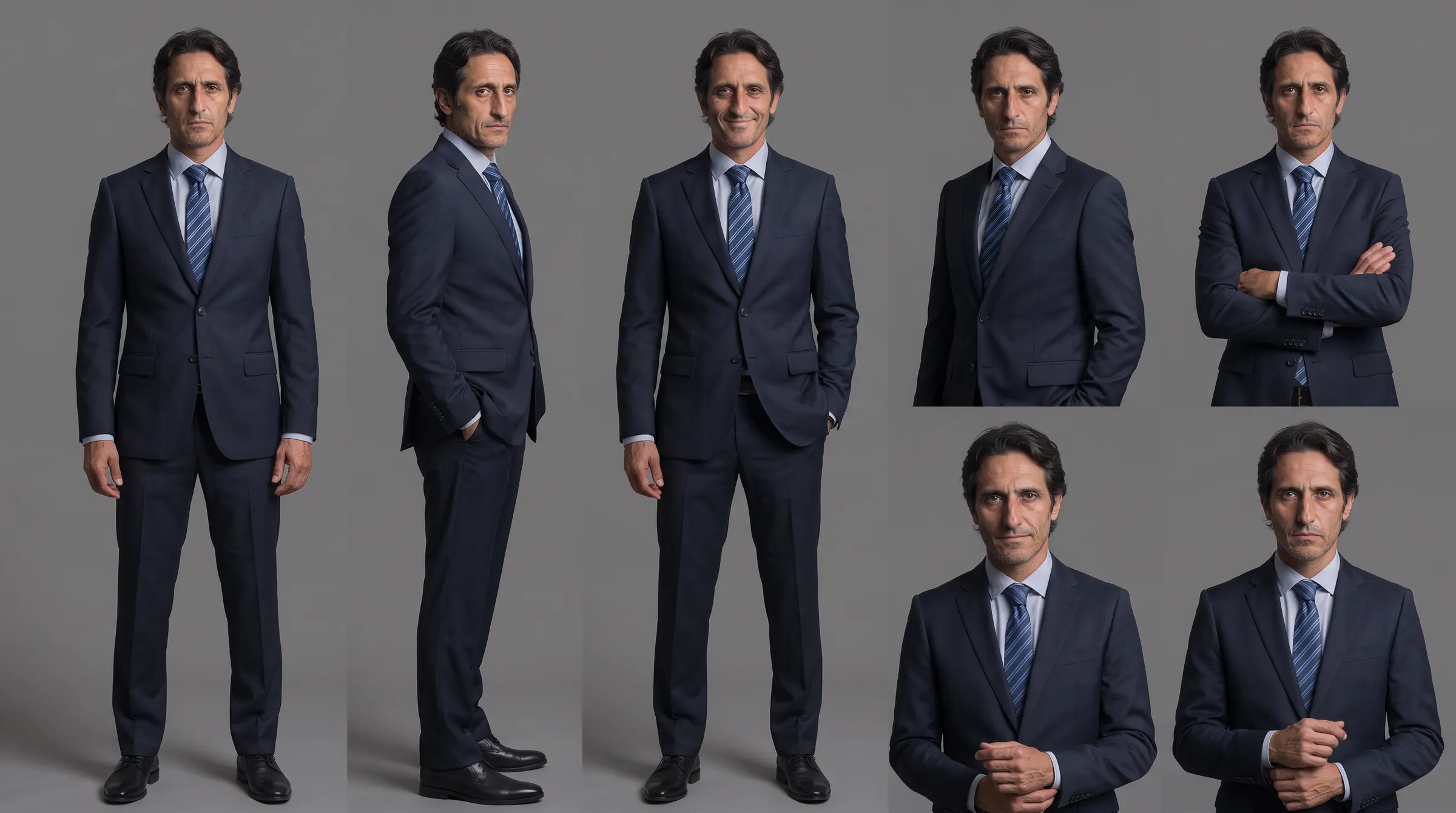 Vestuario y poses de casting