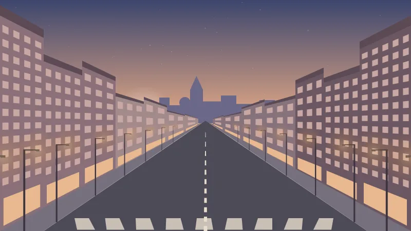 La misma calle: amanecer